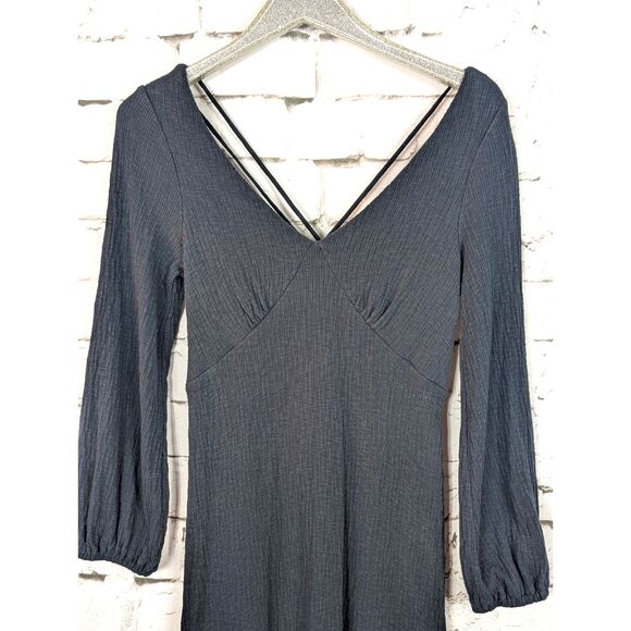 FREE PEOPLE BEACH "Amalfi Coast" Gauzy Maxi Dress Boho Goth Whimsigoth MEDIUM - Picture 3 of 8